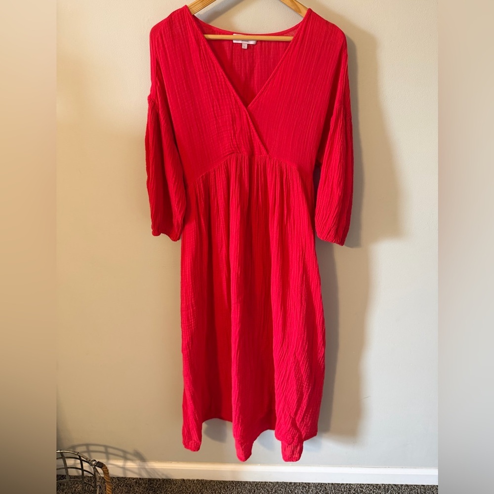 Michael Stars Isabella Cotton Gauze Midi Dress - Picture 2 of 7